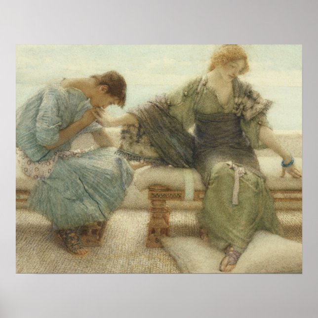 Póster Alma-Tadema | Não me pergunte mais, 1886 (Frente)