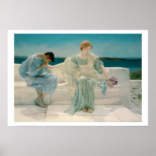 Póster Alma-Tadema Não me pergunte mais, 1906