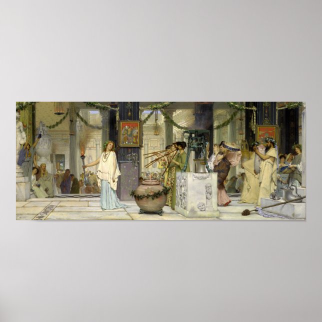 Poster Alma-Tadema - O Festival Vintage (Frente)