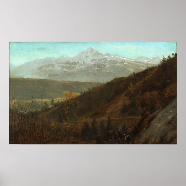 Poster Alma-Tadema - Paisagem Montanhosa (Frente)