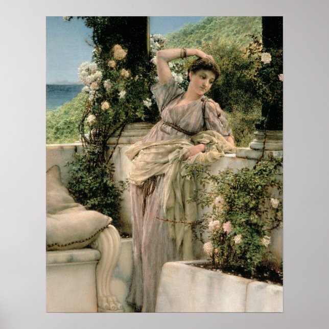 Póster Alma-Tadema | "Rosa de todos os Rosas, 188 (Frente)