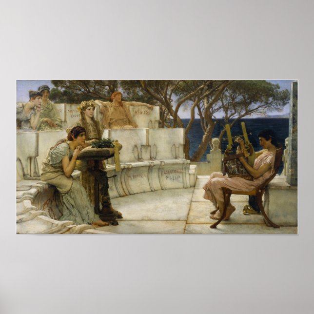 Poster Alma-Tadema - Sappho E Alcaeus (Frente)