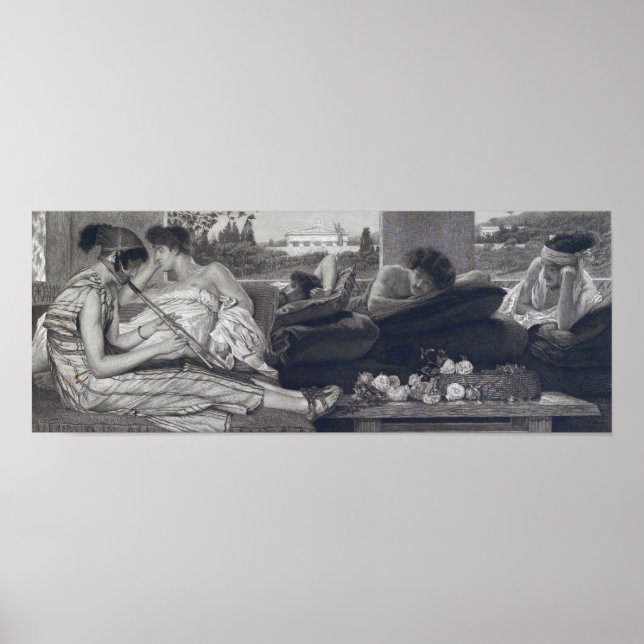 Poster Alma-Tadema - Siesta 1881 (Frente)