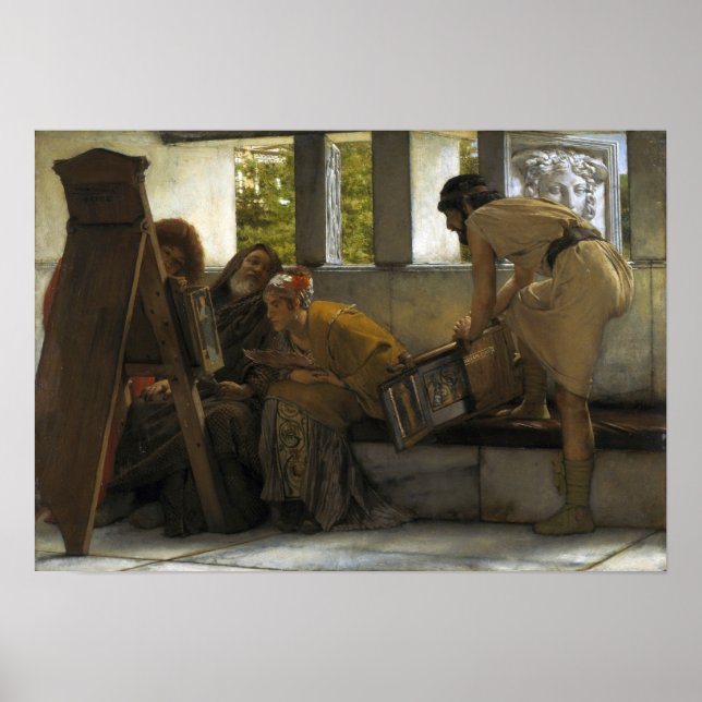 Poster Alma-Tadema - Um Estúdio Romano (Frente)