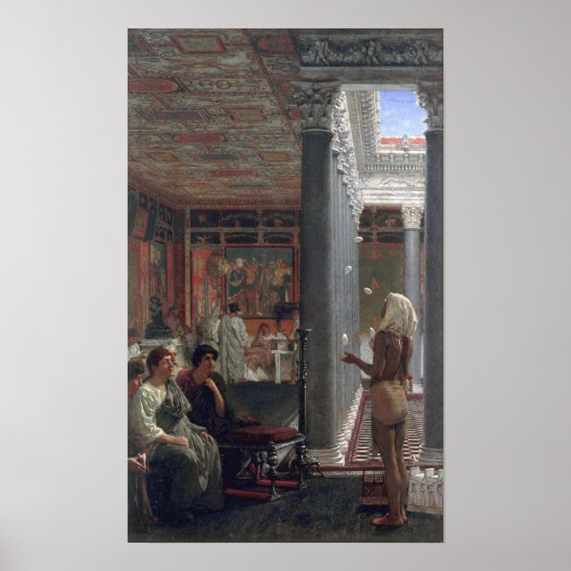 Poster Alma-Tadema - Um Malabarista (Frente)