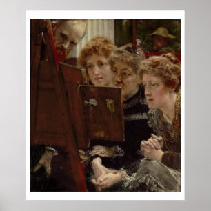 Póster Alma-Tadema um o grupo da família, 1896