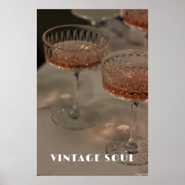 Poster Alma Vintage: Arte do Crystal Coupe & Espíritos Ro