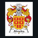 Poster Almeida Family Crest<br><div class="desc">Almeida Casaco De Braços</div>