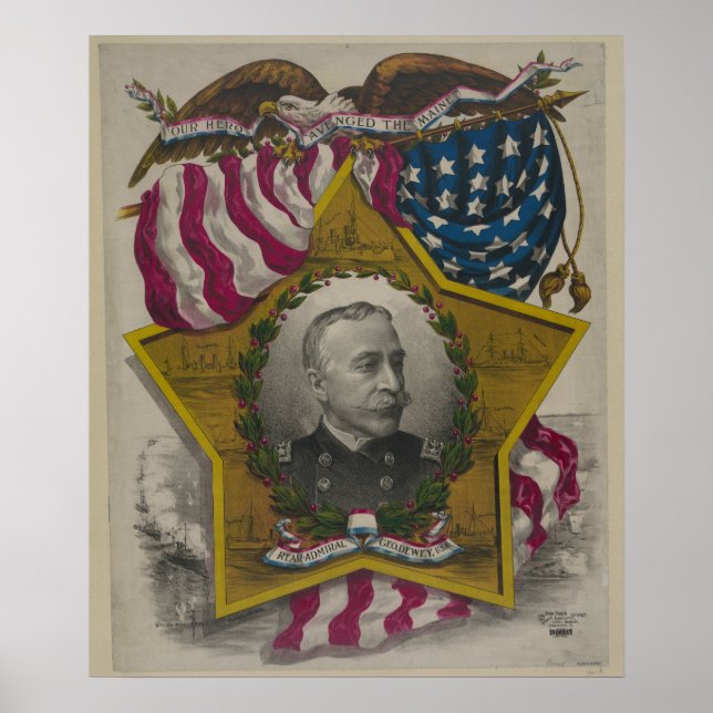 Poster Almirante George Dewey (Frente)