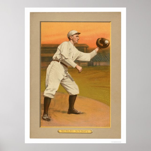 Poster Almirante Schlei Giants Baseball 1911 (Frente)