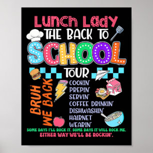 Poster Almoçando Lady De Volta Para A Tripulação De Cafés