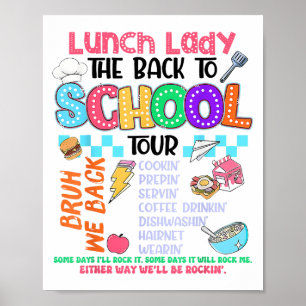 Poster Almoçando Lady De Volta Para A Tripulação De Cafés