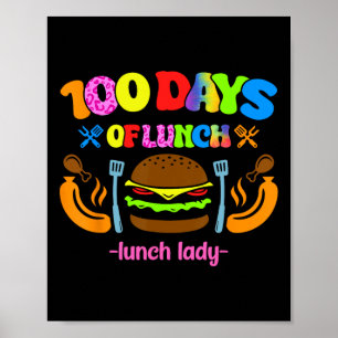 Poster Almoço Do Trabalhador De Cafeteria Escolar Lady 10