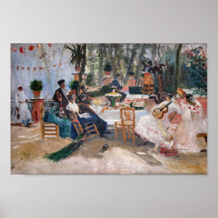Poster Almoço em La Feria em Granada Hugo Birger
