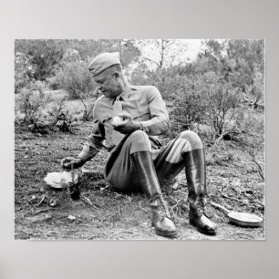 Poster Almoço geral Eisenhower - WW2