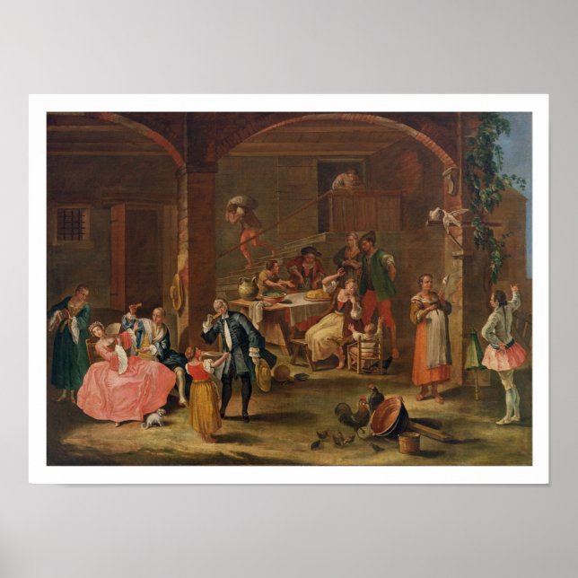 Poster Almoço no país (petróleo na canvas) (Frente)