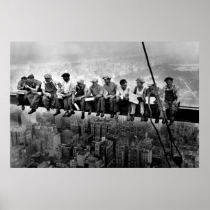 Poster Almoço No Topo De Um Arranha-Céu 1932 Trabalhadore
