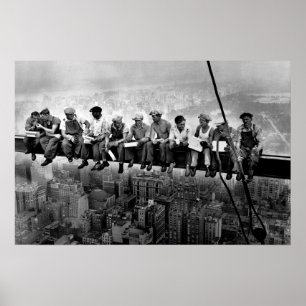 Poster Almoço No Topo De Um Arranha-Céu 1932 Trabalhadore