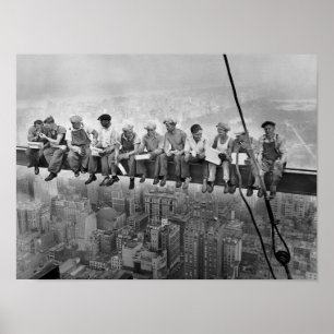 Poster Almoço no topo do arranha-céu, 1932 Nova York