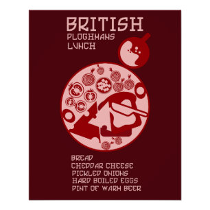 Póster Almoço Ploughmans Pub