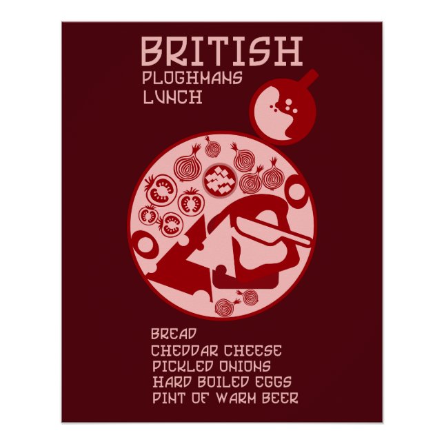 Póster Almoço Ploughmans Pub (Frente)