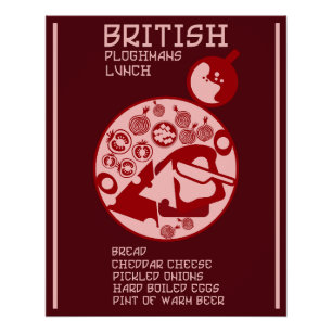 Póster Almoço Ploughmans Pub