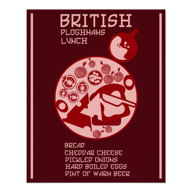 Póster Almoço Ploughmans Pub (Frente)