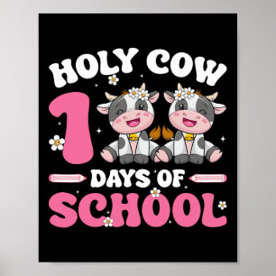 Poster Almofada Santa Vaca 100 Dias Estudante De Leite Le