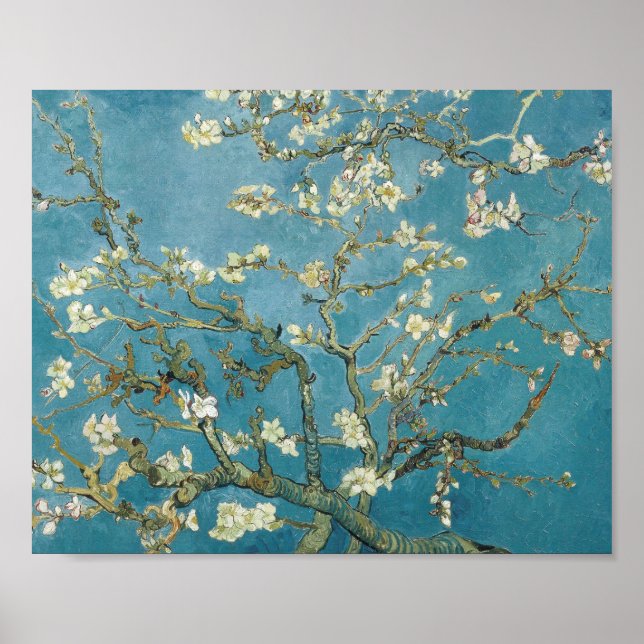 Poster Almond Blossom por Vincent Van Gogh (Frente)