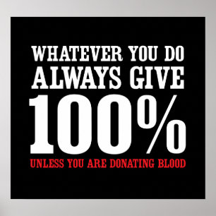 Poster Almost Always Give 100%