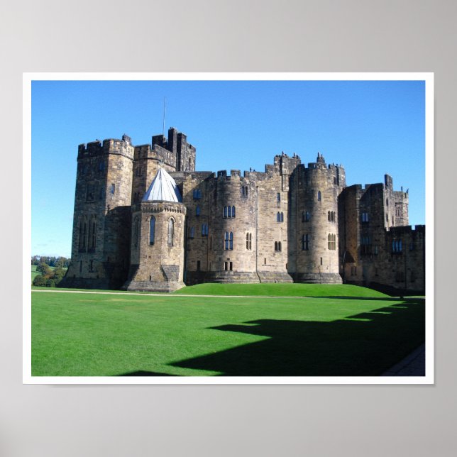 Poster Alnwick Castle, Northumberland, Inglaterra (Frente)