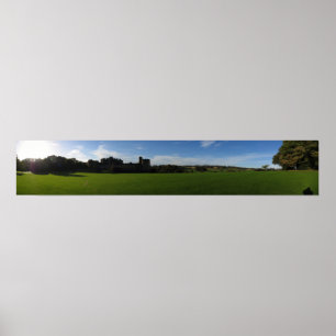 Poster Alnwick Castle Panorâmica