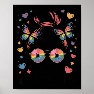 Poster Alô, 4º ano, Menina De Cabelo Maluco De Volta À Es