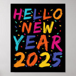 Poster Alô, Ano Novo, Comemoração de 2025 Family Matching