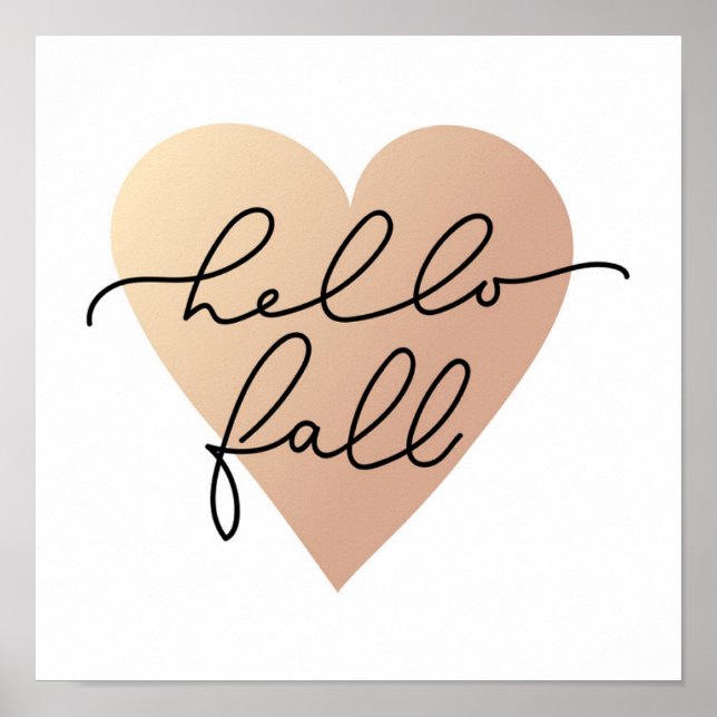 Poster Alô, Fall Love Heart (Frente)