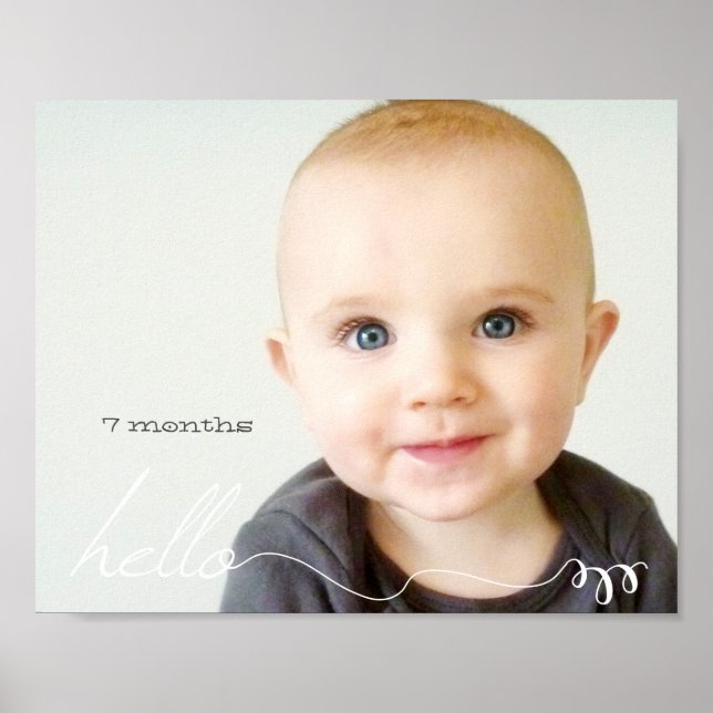 Póster Alô personalizado de 8" x 10" (Frente)