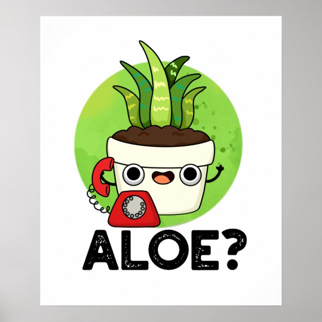 Poster Aloe Cute Aloe Vera Plant PUn (Frente)