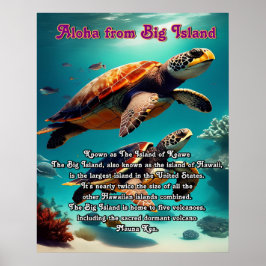 Poster Aloha Big Island Hawaii