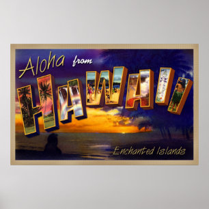 Póster Aloha de Havaí