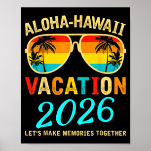 Poster Aloha havaí 2026 família criando memórias verãoAlo