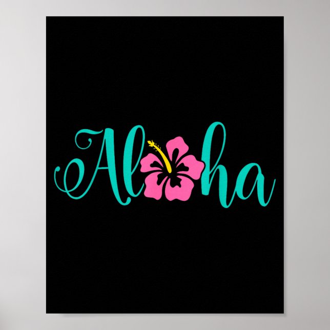 Poster Aloha havaí da ilha - sinta o aloha (Frente)