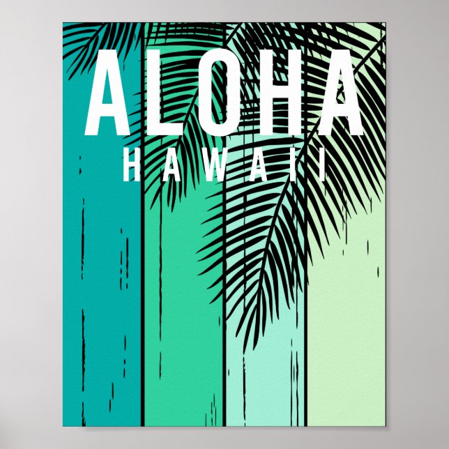 Poster Aloha hawaii (Frente)