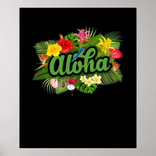 Poster Aloha Hawaii Hawaii Island (Frente)
