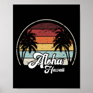 Poster Aloha Hawaii Palms Legal Casual Summer Beach Vacat
