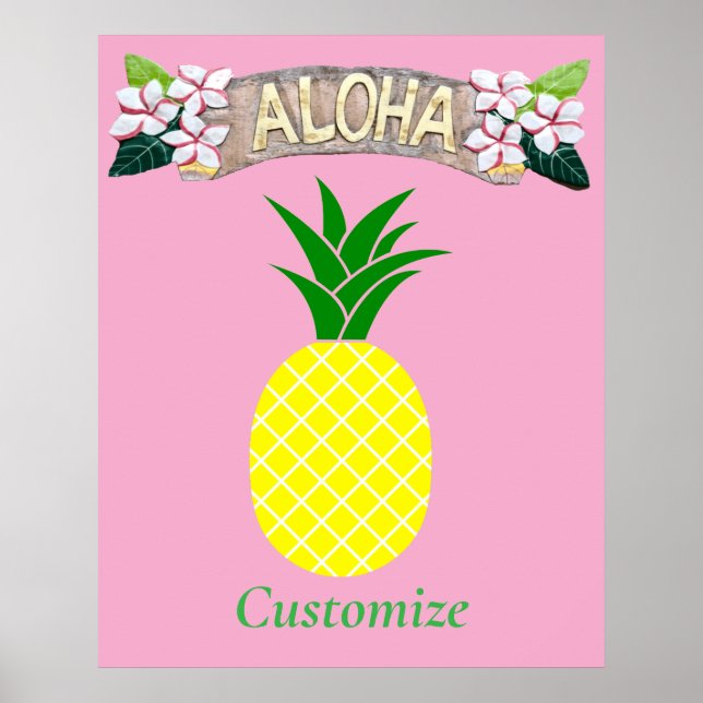 Poster Aloha Pineapple Thunder_Cove (Frente)