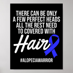 Poster Alopecia Sensibilização Cabelo Perdido Guerreiro C