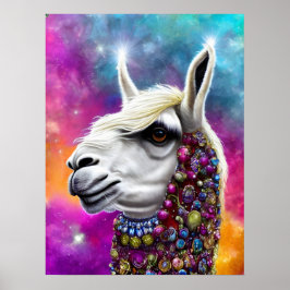 Poster Alpaca Colorida