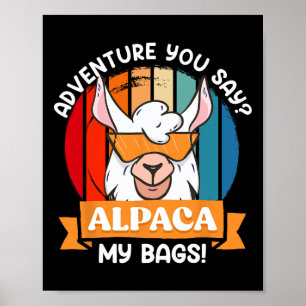 Poster Alpaca Meus Gs Divertido Montanhista Fã de Montanh