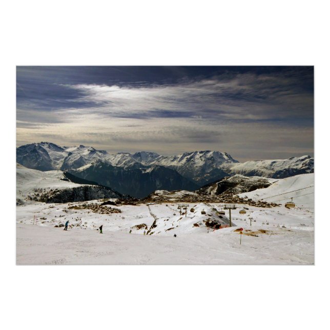 Póster Alpe d'Huez Vaujany - Alpes Franceses (Frente)