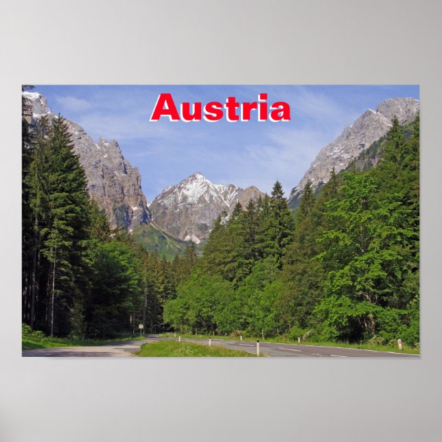 Poster Alpes Austríacos (Frente)